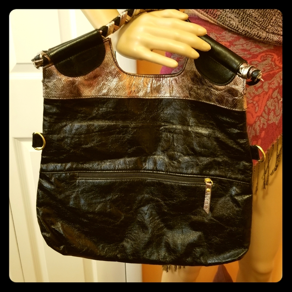 Black handbag